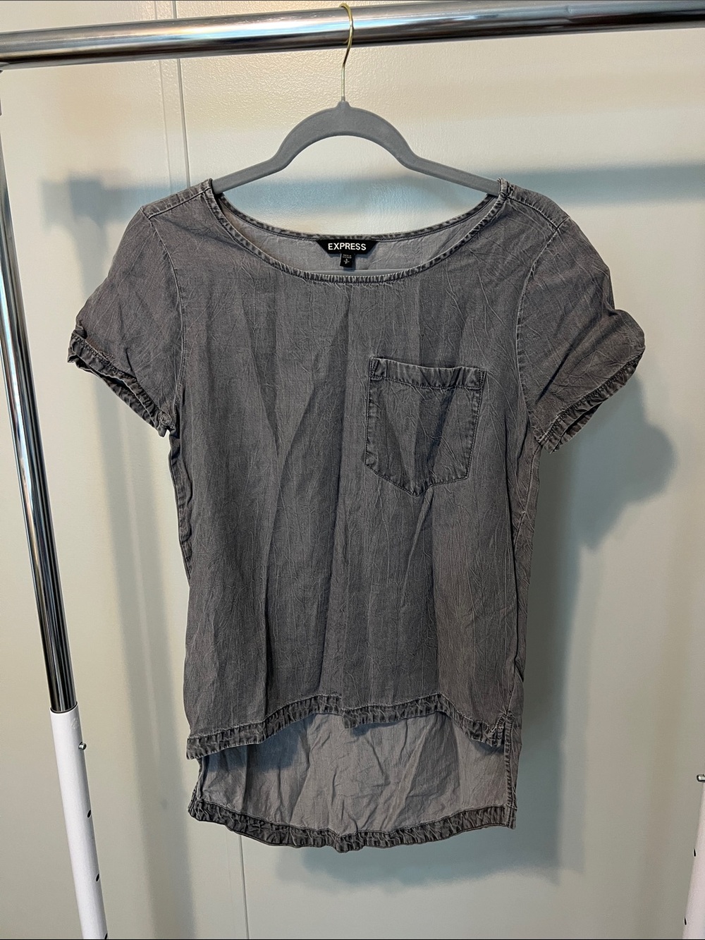 Grey Denim Shirt